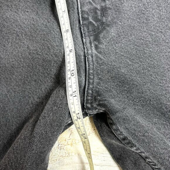 VTG 90s Y2K Anchor Black High Waisted Mom Jeans Tapered Retro Women’s Size 5/6 - Picture 9 of 10